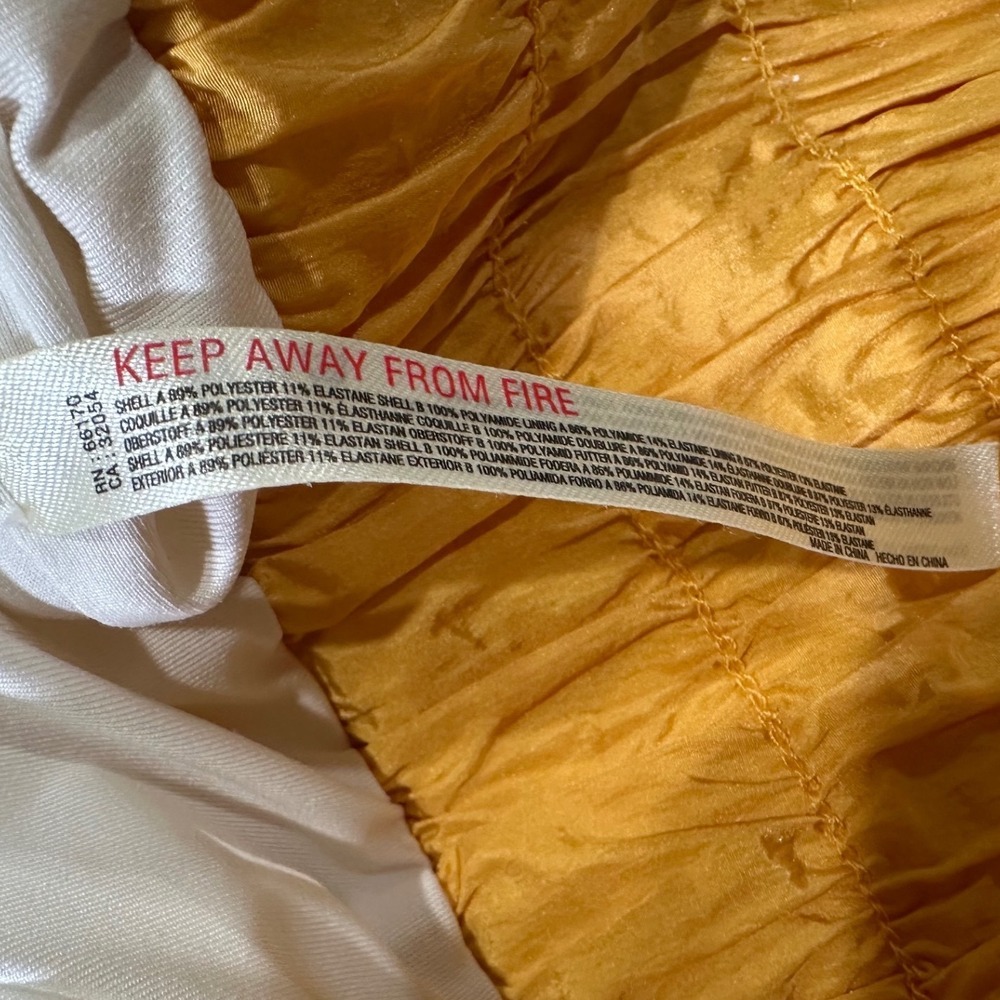 Free People FP Movement Way Hime Runsie Romper Yellow S flawed - Picture 6 of 9